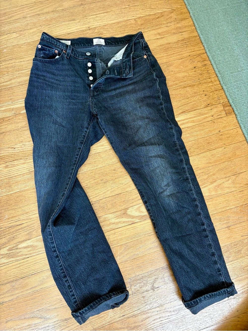 Levi's 501 curve jeans - black
